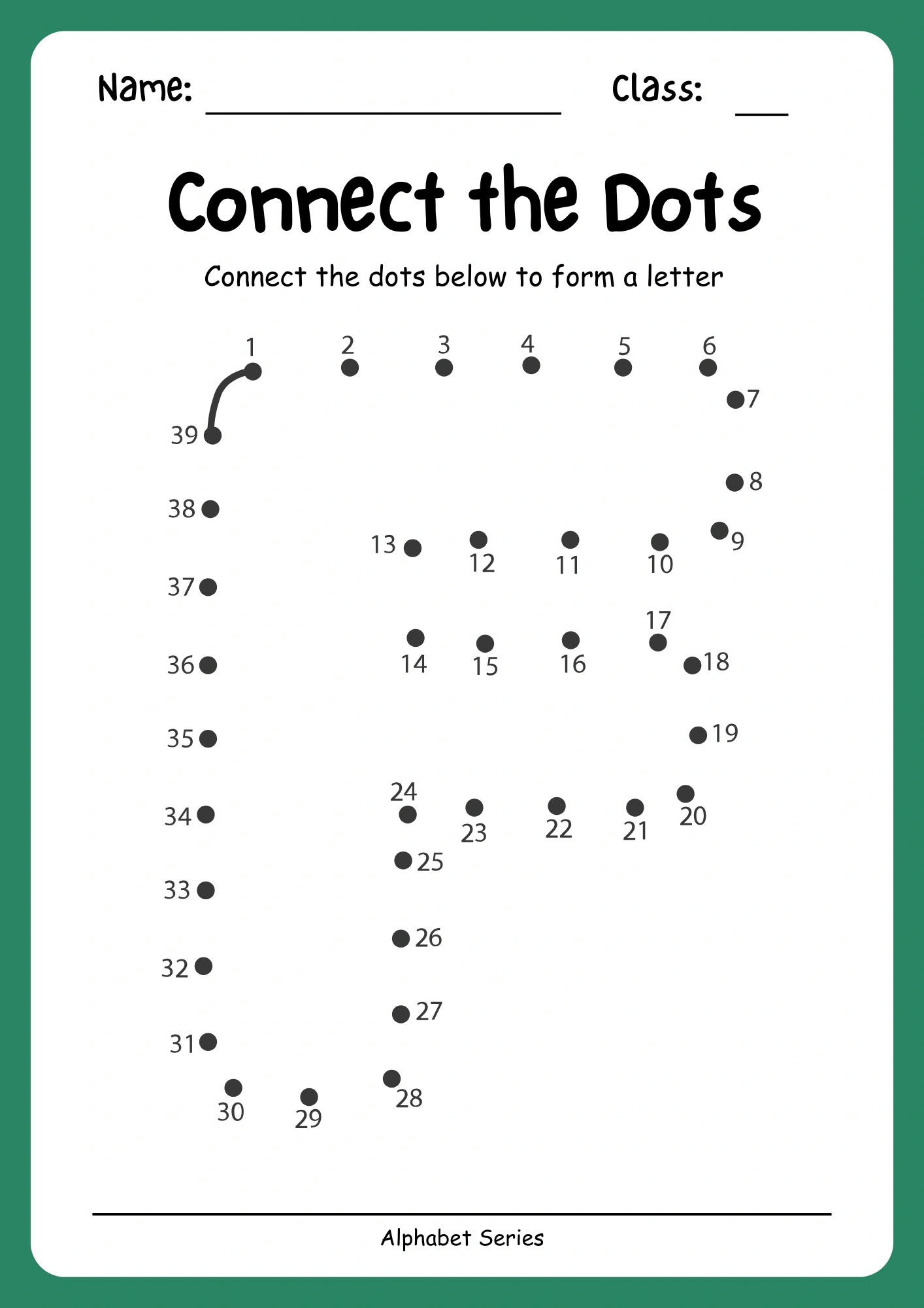 Alphabet Worksheet - Image 5