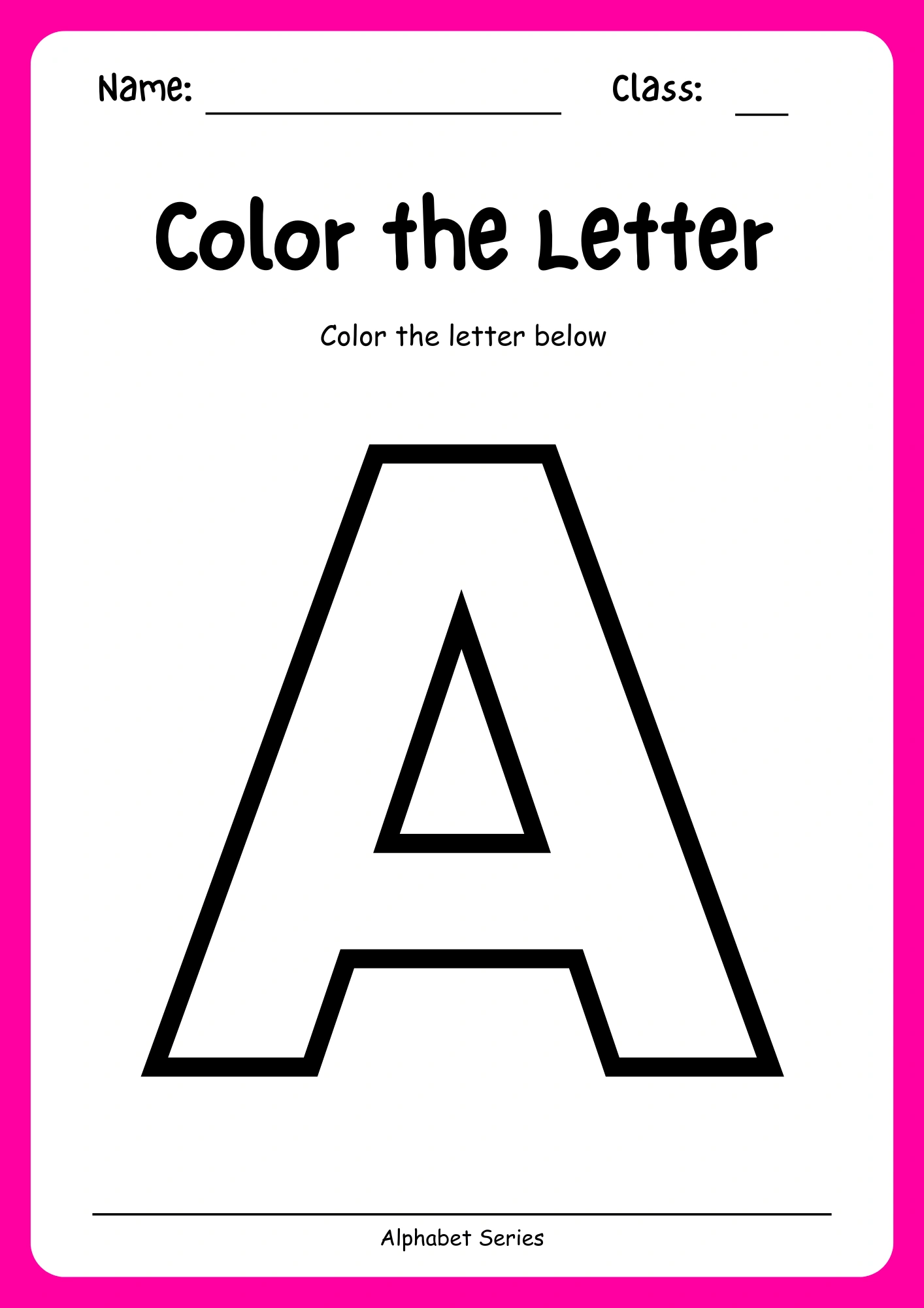Alphabet Worksheet - Image 4