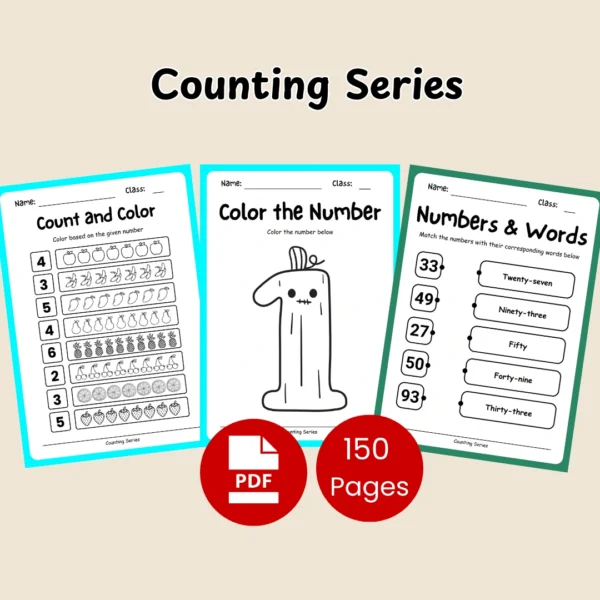 Fun and engaging counting worksheet for kids - printable PDF activities for early learners