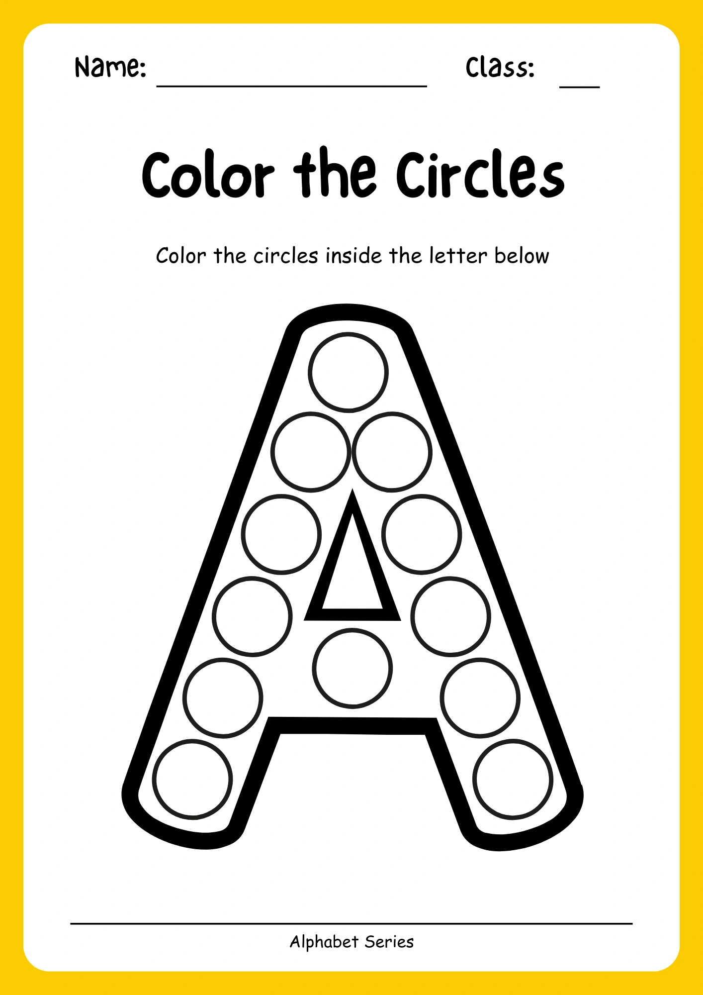 Alphabet Worksheet - Image 3