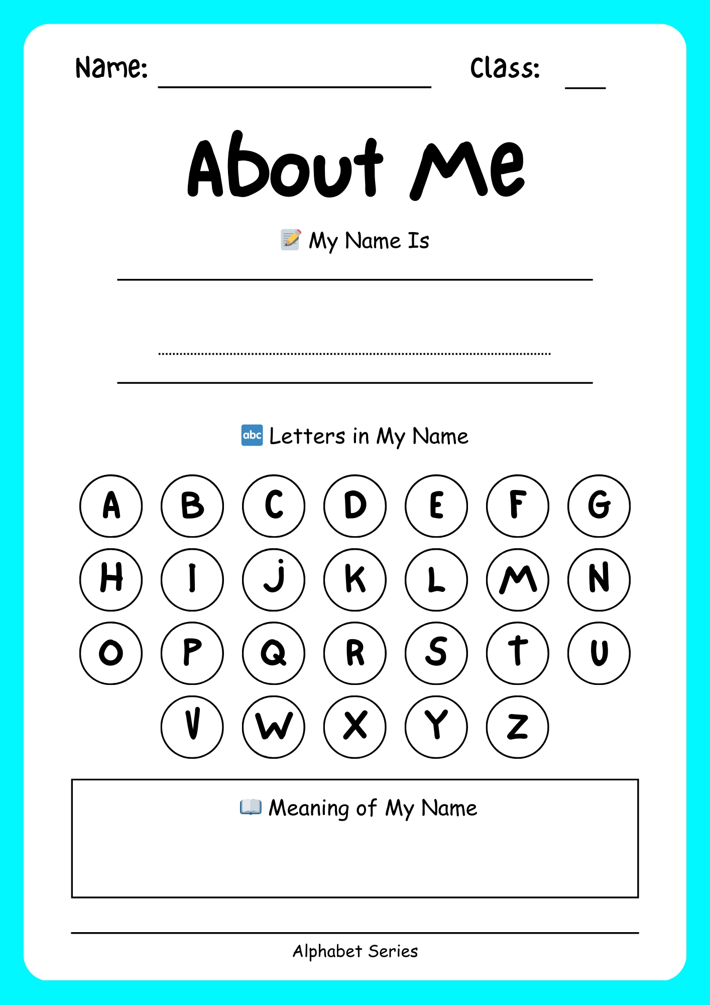 Alphabet Worksheet - Image 2